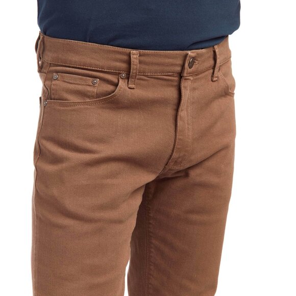 $139 NEW Mott & Bow Mercer Slim Clay Brown Soft Twill 30x32 (Fits 31x32) Mugsy - Picture 5 of 8